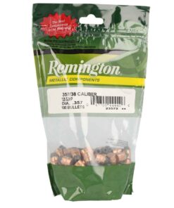 Remington Metallic Components 357/38 Caliber Semi-Jacketed Hollow Point 125gr Handgun Reloading Bullets - 100 Count