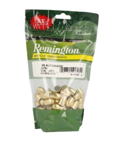Remington Metallic Components 45 Caliber Full Metal Jacket 230gr Handgun Reloading Bullets - 100 Count