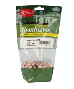 Remington Metallic Components 9mm Full Metal Jacket 115gr Handgun Reloading Bullets - 100 Count